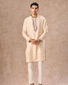 Manyavar Men Beige Bliss Kurta Pajama