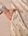 Manyavar Men Swanky Beige Kurta Pajama Dupatta Set