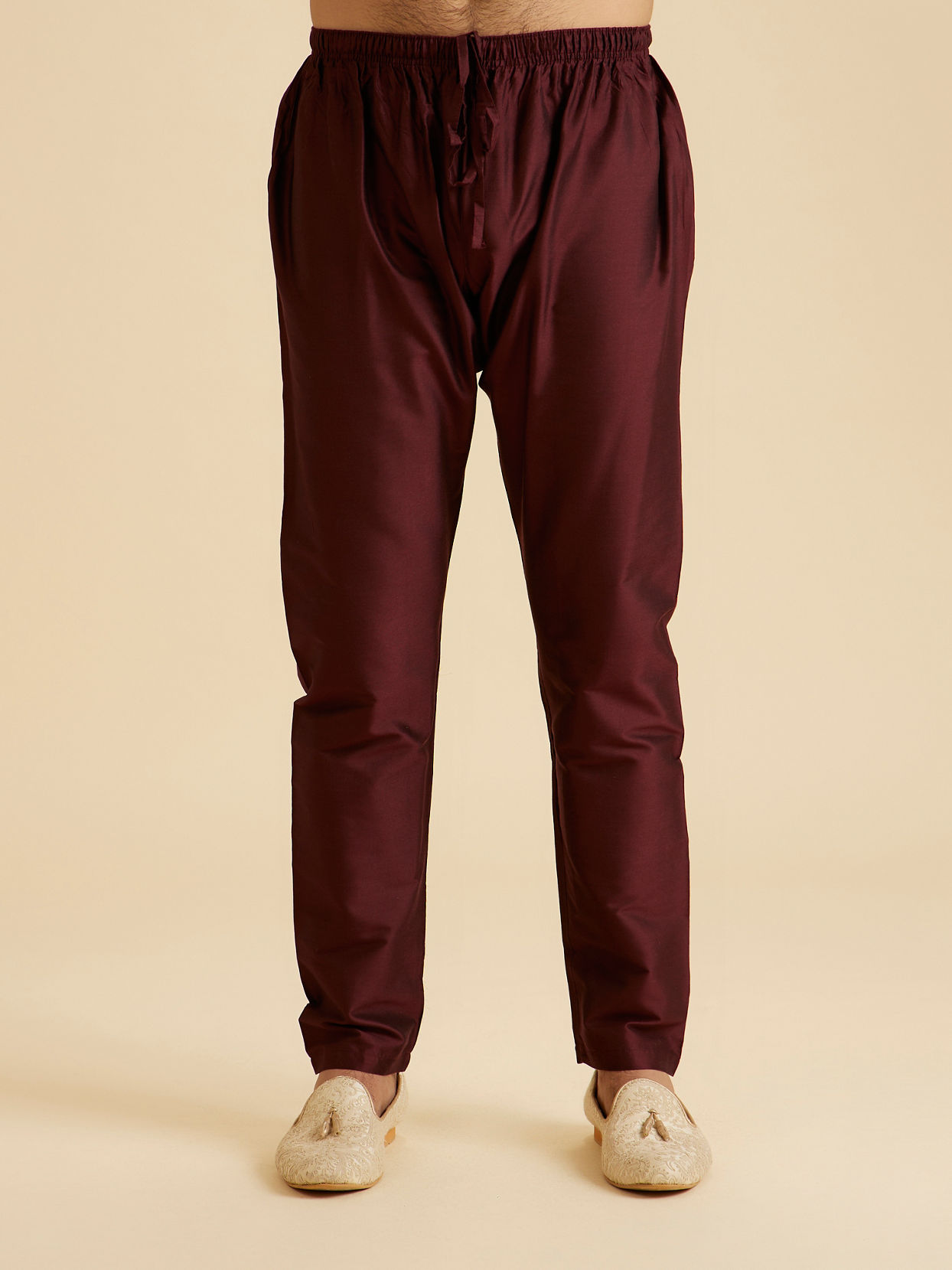 Manyavar Men Wine Enchantment Kurta Pajama