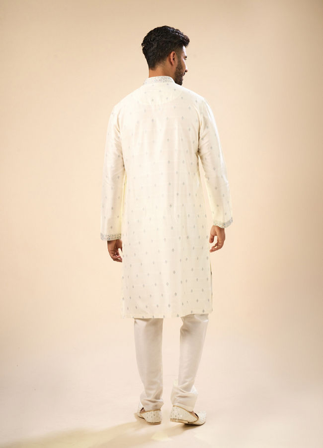 Manyavar Men Classy Cream Kurta Pajama
