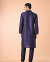 Manyavar Men Royale Dark Blue Kurta Pajama