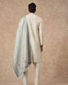 Manyavar Men Cream Blended Viscose Kurta Pajama Dupatta