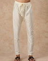 Manyavar Men Cream Blended Viscose Kurta Pajama Dupatta