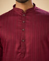 Manyavar Men Wine Radiance Kurta Pajama