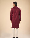 Manyavar Men Wine Radiance Kurta Pajama
