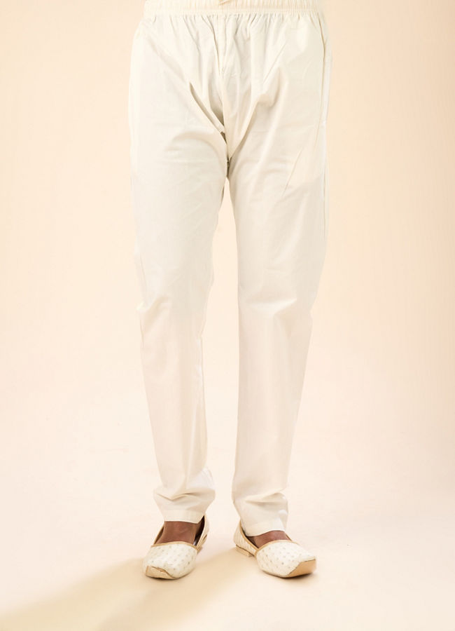 Manyavar Men Teal Blue Cotton Kurta Pajama