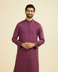 Manyavar Men Majestic Purple Kurta Pajama