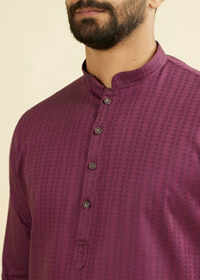 Manyavar Men Majestic Purple Kurta Pajama