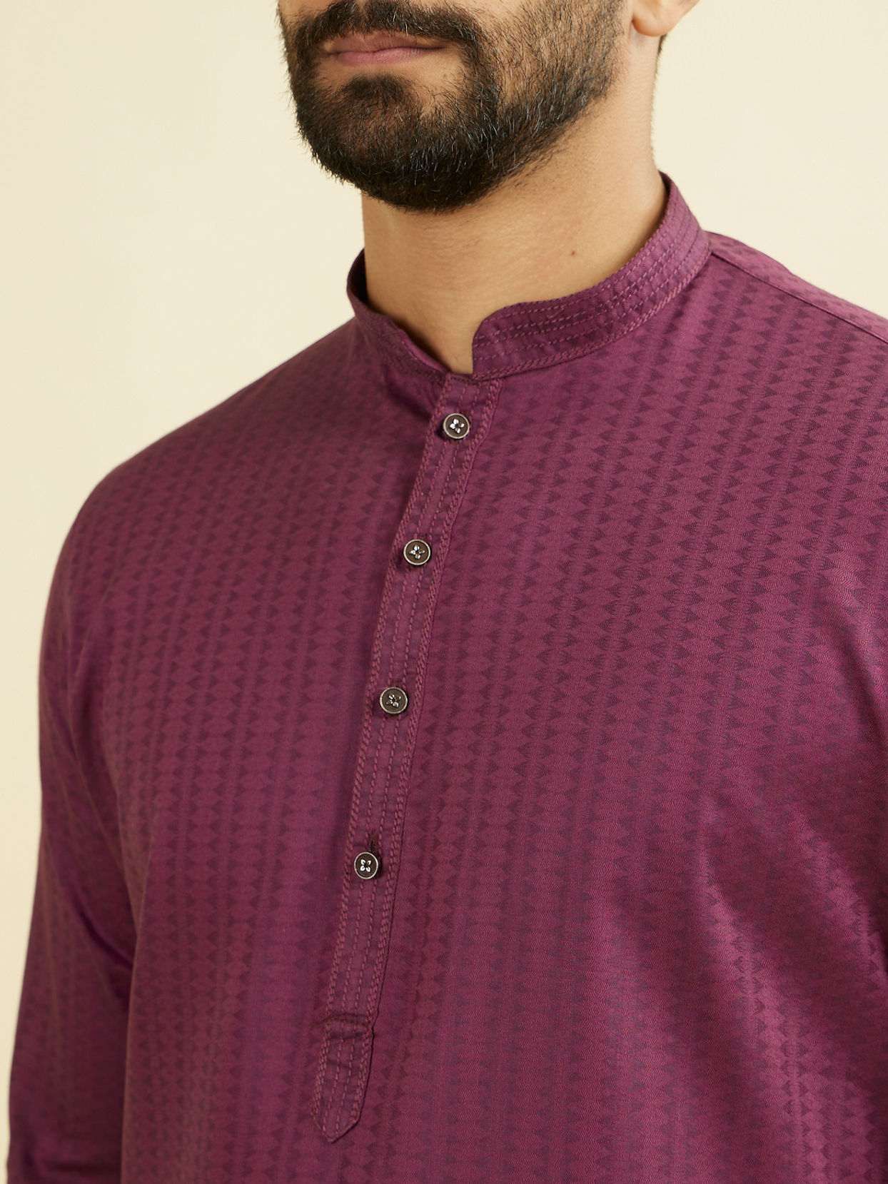 Manyavar Men Majestic Purple Kurta Pajama