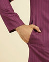 Manyavar Men Majestic Purple Kurta Pajama