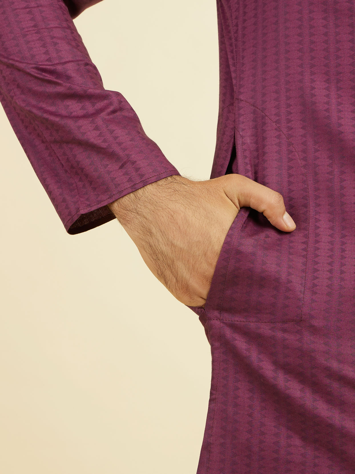 Manyavar Men Majestic Purple Kurta Pajama