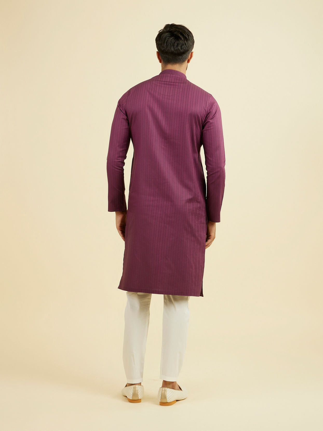 Manyavar Men Majestic Purple Kurta Pajama