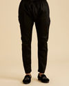 Manyavar Men Classic Black Elegance Kurta Pajama