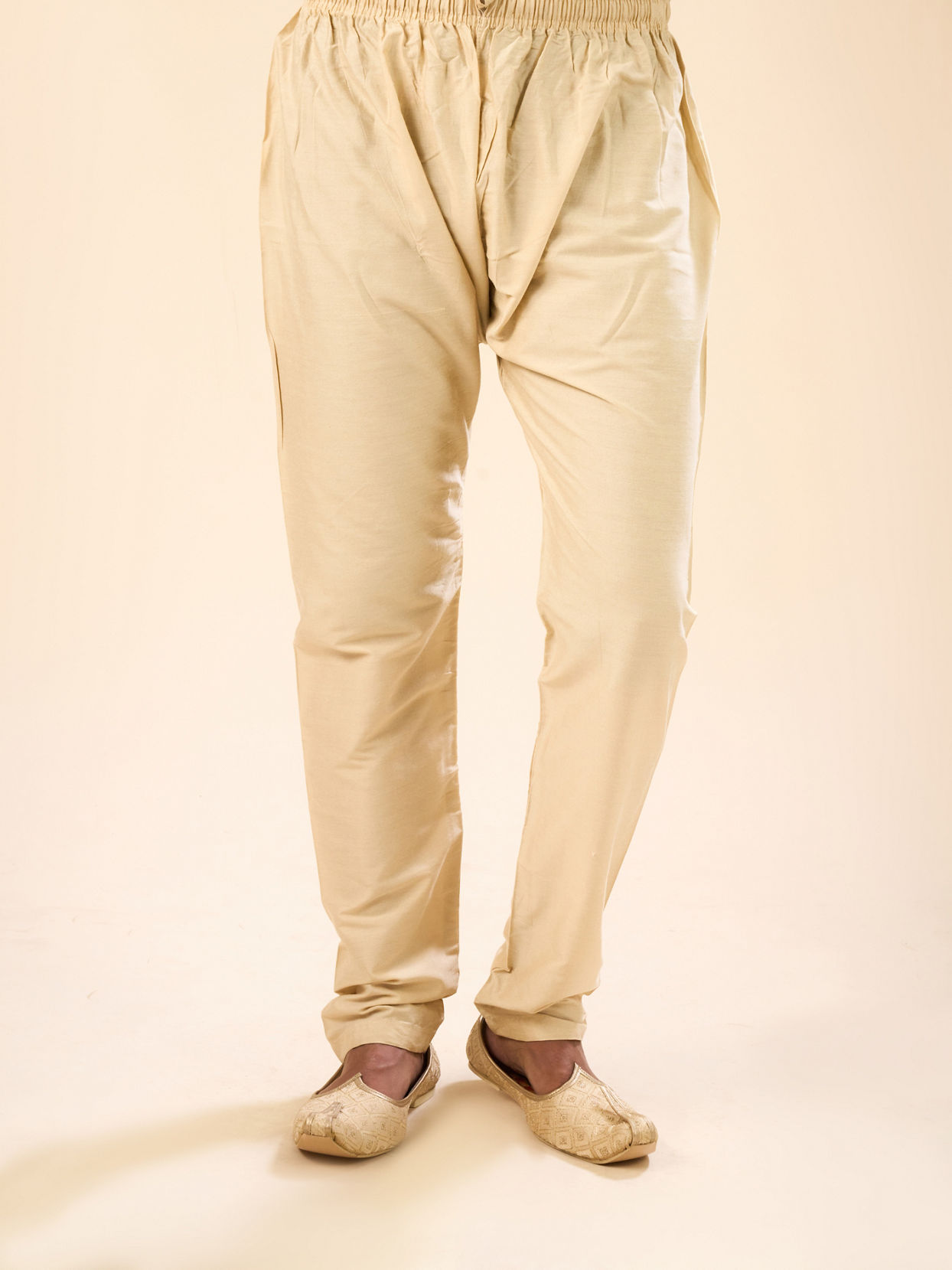 Manyavar Men Beige Elegance Kurta Pajama