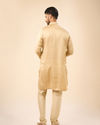Manyavar Men Beige Elegance Kurta Pajama