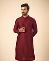 Manyavar Men Marvellous Maroon Kurta Pajama