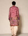 Manyavar Men Rust Fiesta Elegance Kurta Patiala