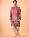 Manyavar Men Rust Fiesta Elegance Kurta Pajama