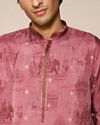 Manyavar Men Rust Fiesta Elegance Kurta Patiala
