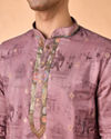 Manyavar Men Brown Elegance Kurta Patiala