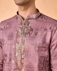 Manyavar Men Brown Elegance Kurta Pajama