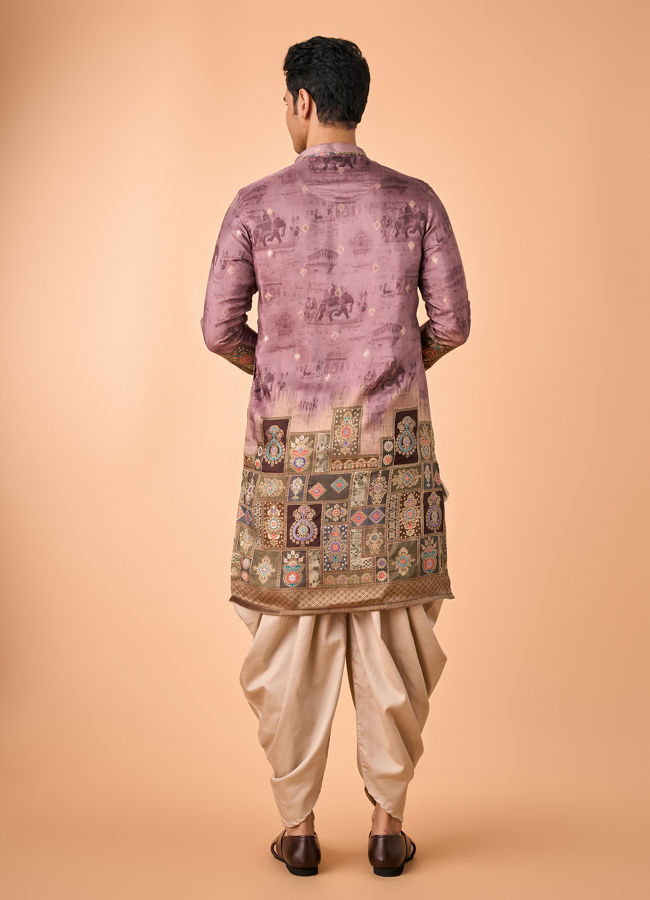 Manyavar Men Brown Elegance Kurta Pajama