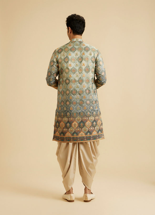 Manyavar Men Green Elegance Kurta Pajama