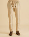 Manyavar Men Beige Elegance Kurta Pajama