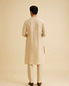 Manyavar Men Beige Elegance Kurta Pajama