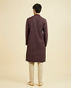 Manyavar Men Maroon Elegance Kurta Pajama