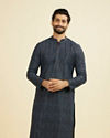 Manyavar Men Mid Blue Charisma Kurta Pajama