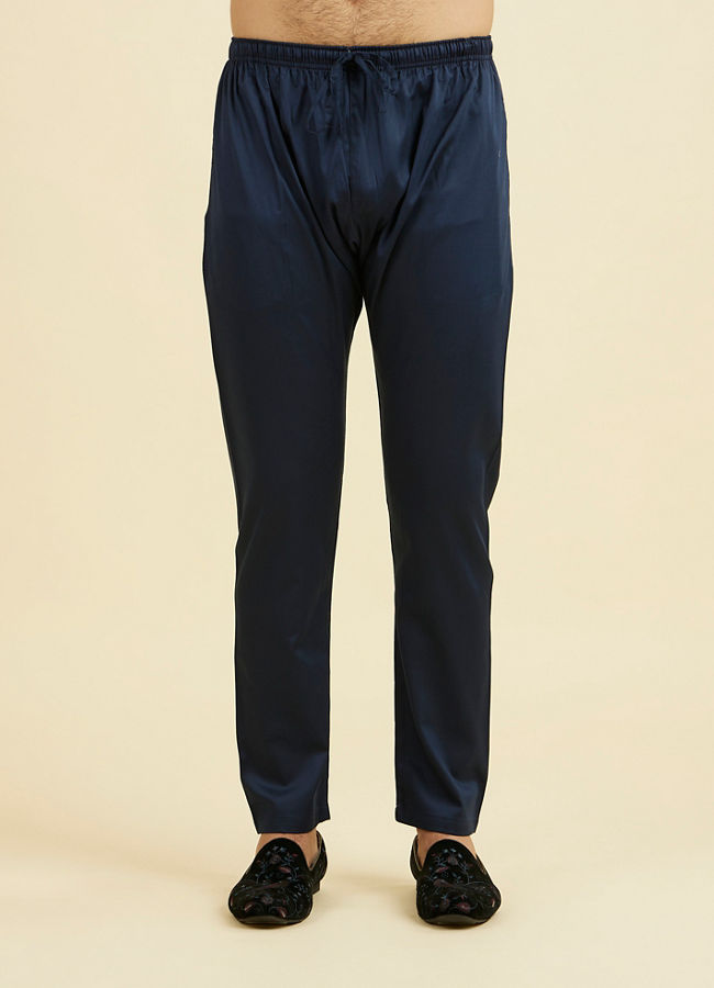 Manyavar Men Mid Blue Charisma Kurta Pajama