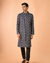 Manyavar Men Teal Blue Extravaganza Kurta Pajama