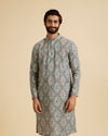 Manyavar Men Aqua Green Exquisite Kurta Pajama