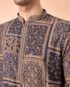 Manyavar Men Dark Blue Majesty Kurta Pajama