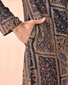 Manyavar Men Dark Blue Majesty Kurta Pajama