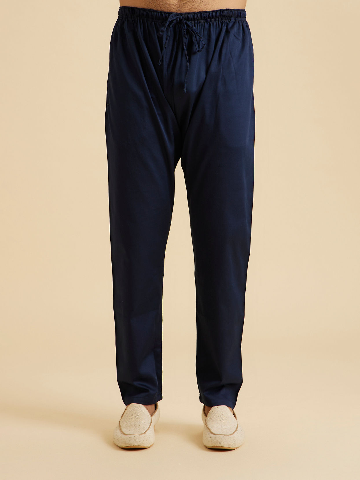 Manyavar Men Regal Blue Kurta Pajama Set