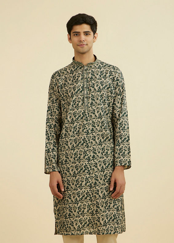 Manyavar Men Regal Dark Kurta Pajama