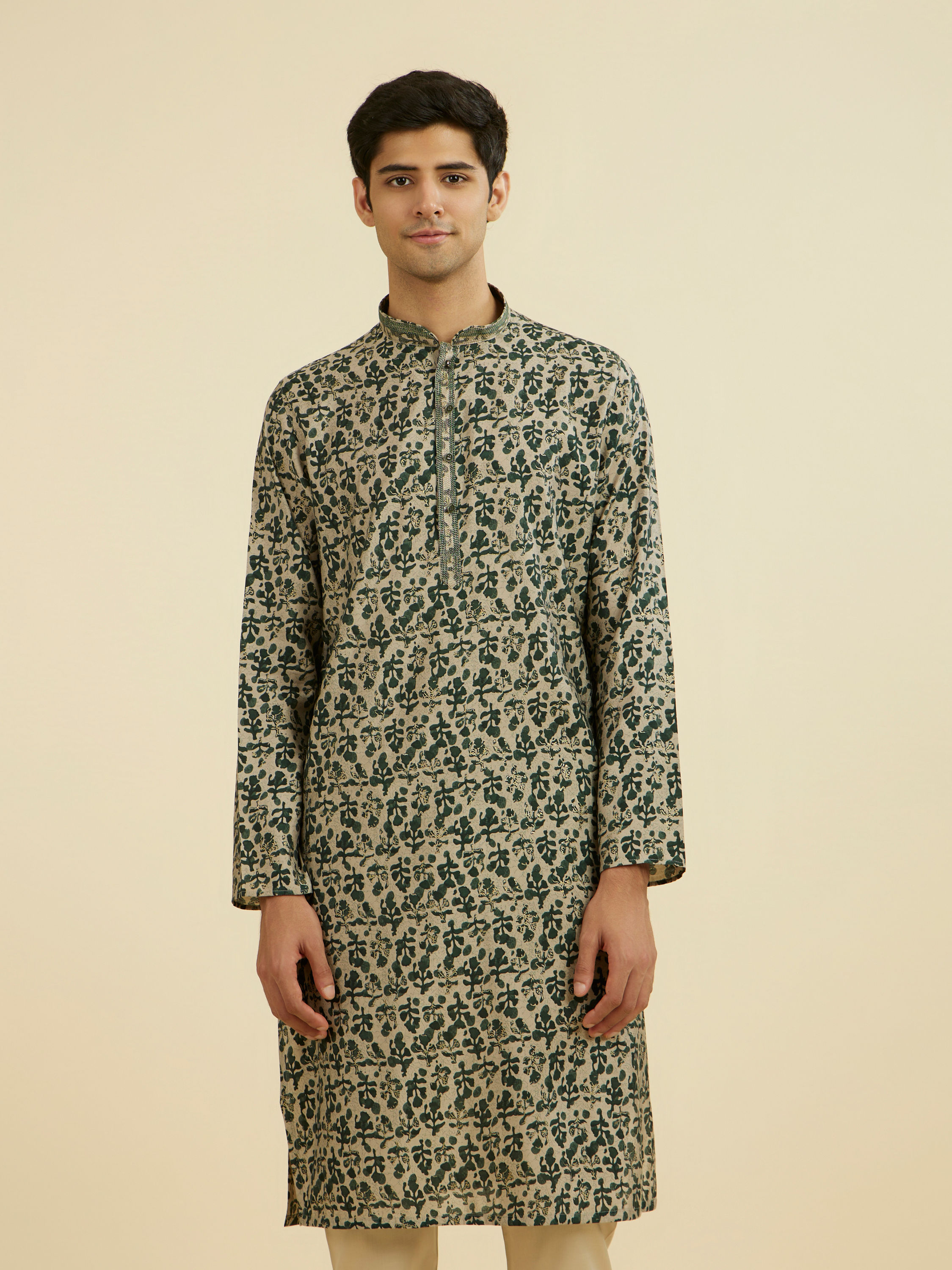 Manyavar Men Regal Dark Kurta Pajama