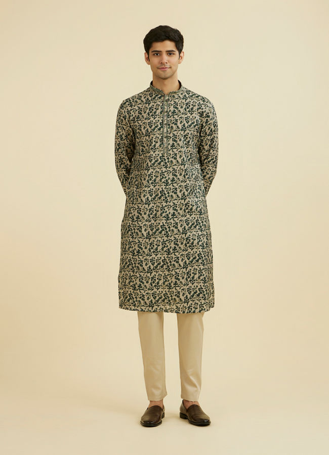 Manyavar Men Regal Dark Kurta Pajama