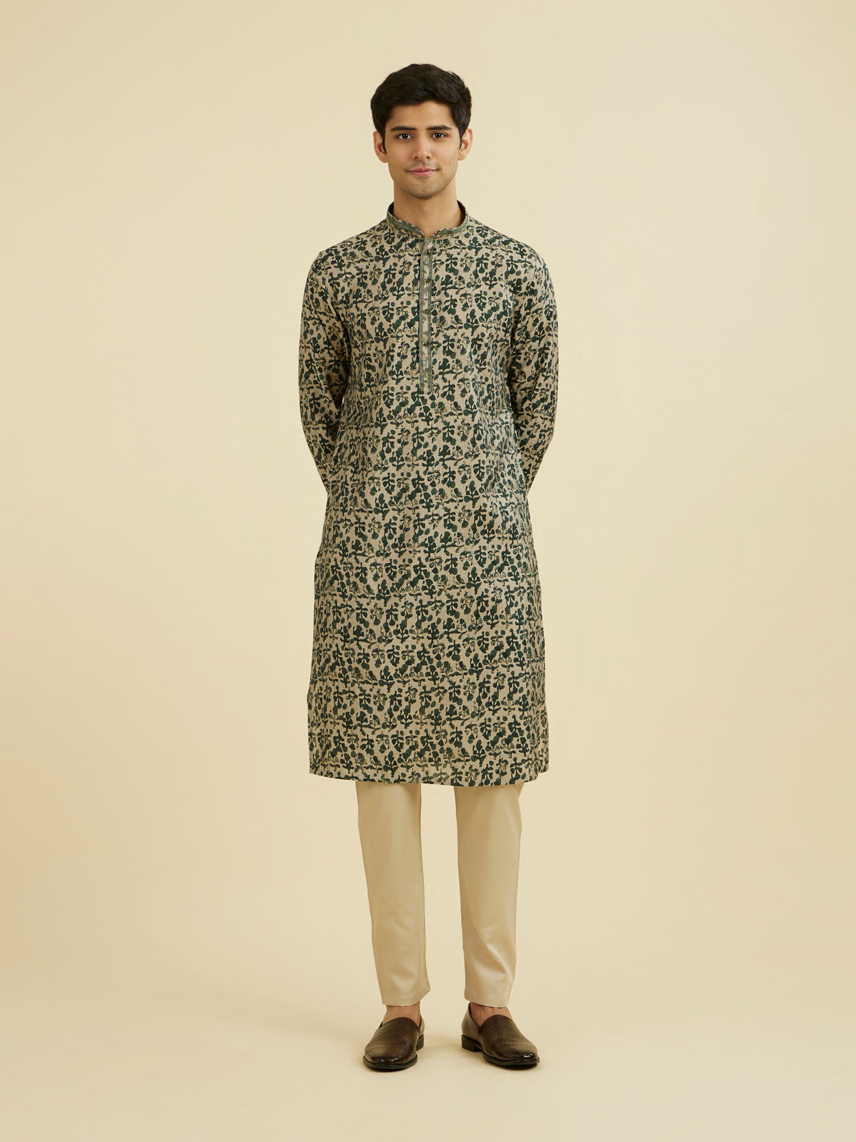 Manyavar Men Regal Dark Kurta Pajama