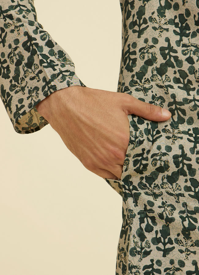 Manyavar Men Regal Dark Kurta Pajama