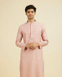 Manyavar Men Serene Pink Kurta Pajama