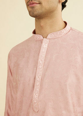 Manyavar Men Serene Pink Kurta Pajama