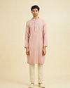 Manyavar Men Serene Pink Kurta Pajama