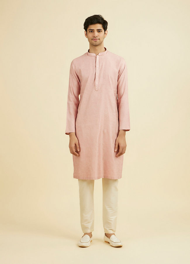 Manyavar Men Serene Pink Kurta Pajama