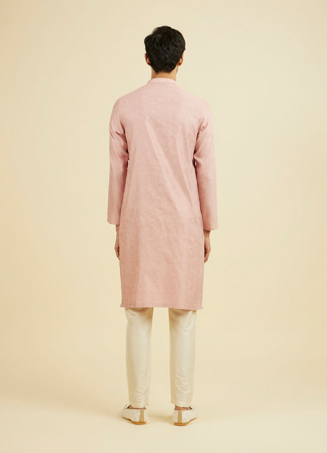 Manyavar Men Serene Pink Kurta Pajama
