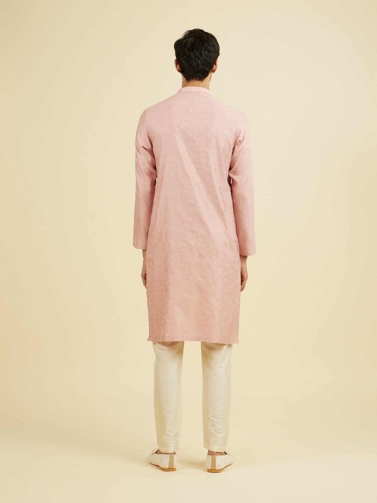 Manyavar Men Serene Pink Kurta Pajama