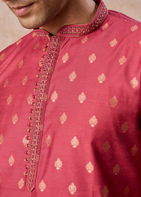 Manyavar Men Coral Elegance Kurta Pajama