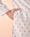 Manyavar Men Elegant Cream Kurta Pajama